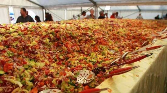 世界最大最重的蔬菜沙拉