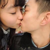 接吻情侣头像一男一女，2014最新唯美情侣接吻的头像图片