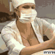 邪恶动态图：银荡的护士，穿的好暴露