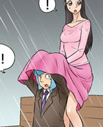 邪恶漫画雨中恋人